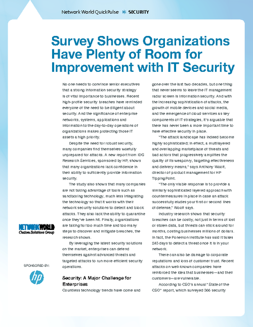 Network World QuickPulse: SECURITY